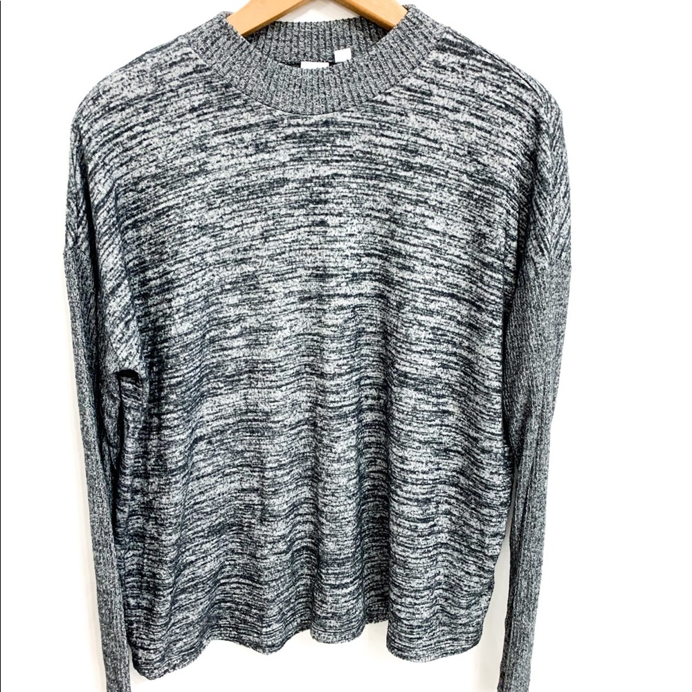 Gap Heather Gray Loose High Neck Sweater